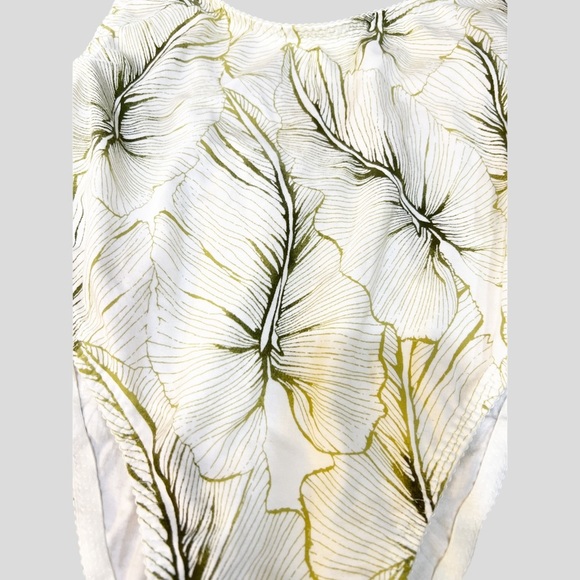 Free People Cream and Green Bodysuit - Picture 5 of 5